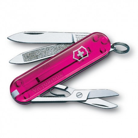 Briceag Victorinox Classic roz transparent