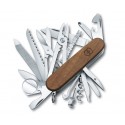 Briceag Victorinox Swiss Champ cu maner de lemn de nuc