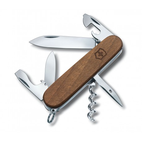 Briceag Victorinox Spartan, inoxidabil, maner din lemn de nuc