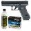 Set pistol airsoft Umarex Glock 17 + 10 capsule CO2 + flacon 2700 buc bile 0.25 g