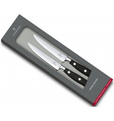 Set 2 cutite pentru friptura Victorinox Grand Maitre Steak Knife Set, lama zimtata