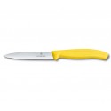 Cutit de curatat inoxidabil Victorinox, lama 10 cm, galben