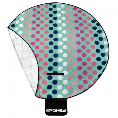 Patura camping / picnic circulara, diametru 140 cm Spokey Picnic Dots