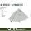 Cort DD Hammocks SuperLight Pyramid Tent XL, 610 grame, 260 x 220 x 135 cm