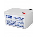 Acumulator stationar 12 V, 14.5 Ah, F2 AGM VRLA TED electric TED12125 pentru navomodele, barcute de plantat, sonare, etc