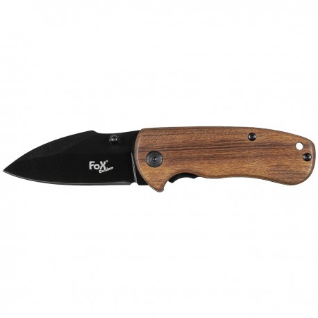 Briceag Fox Outdoor Jack knife compact, one hander, maner lemn