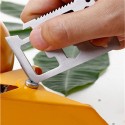 Multitool card outdoor / camping / survival tool, cu husa