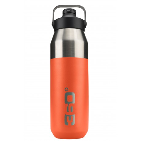 Bidon inox 1000 ml wide mouth, cu capac magnetic, pumpkin