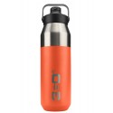 Bidon inox 1000 ml wide mouth, cu capac magnetic, pumpkin