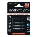 Acumulatori Panasonic Eneloop Pro AAA R3 930mAh 1,2V Ni-MH BK-4HCDE/4BE set 4 buc 