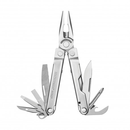 Multitool Leatherman Bond, 14 unelte, argintiu, cu husa