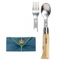 Set tacamuri picnic Opinel cu lingura, furculita, cutit, laveta