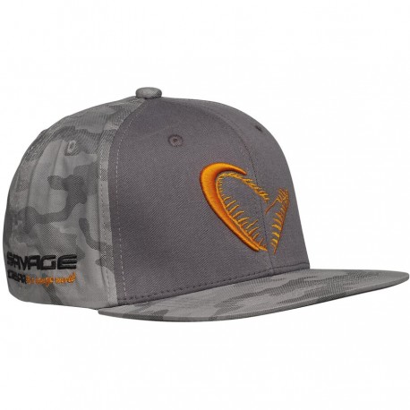 Sapca Savage Gear flex hit camo grey, marime universala