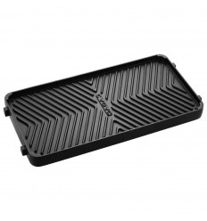 Plita antiaderenta cu doua fete neteda si grill 19 x 41,5 cm Cadac 98700-51