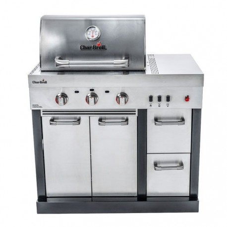 Bucatarie exterioara modulara Char-Broil Ultimate 3200 140906 TRU-Infrared gratar pe gaz 3 arzatoare inox non-magnetic