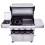 Gratar pe gaz din otel inoxidabil non-magnetic Char-Broil Platinum 4400S 140867, 4 arzatoare din inox, TRU-Infrared