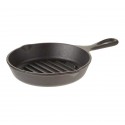 Tigaie grill adanca rotunda din fonta cu maner Lodge 16,5 cm L-3GP