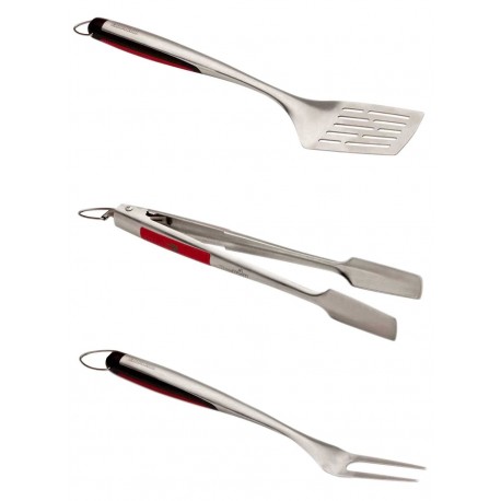 Set 3 ustensile din inox pentru gratar Premium Char-Broil 140767