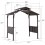 Pavilion gazebo din otel pentru gratar cu acoperis Sunjoy Aspe 244cm x 152cm negru A104001300