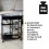 Mini bar, polite si sertare, negru, MDF, 67 x 86,5 x 35 cm Wenko Bon Appetit 54128100