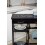 Mini bar, polite si sertare, negru, MDF, 67 x 86,5 x 35 cm Wenko Bon Appetit 54128100