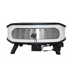 Cuptor pentru pizza pe gaz, cu termometru, piatra de pizza rotativa si lumina LED Cozze 43 cm 17 inci 90426