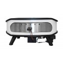 Cuptor pentru pizza pe gaz, cu termometru, piatra de pizza rotativa si lumina LED Cozze 43 cm 17 inci 90426