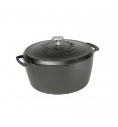 Ceaun din fonta cu capac - cuptor olandez triplu asezonat Lodge Blacklock 26 cm 5,2 litri L-BL02DO