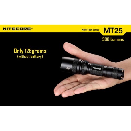 Lanterna LED Nitecore MT25 cu 390 lumeni